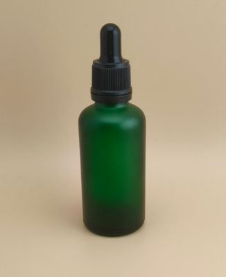 Zartes Design, klare, dunkelgrüne Tropfflasche für Essenz