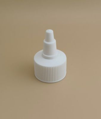 Weiße Kunststoff-Rippen-Gelee-Kappe für Farbflaschen