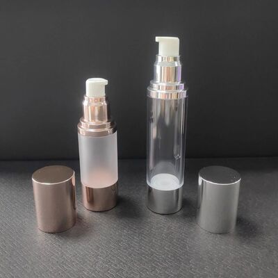 Rose Gold Silber 30 ml 50 ml Airless Lotion Pump Glasflasche 30 ml Twist Airless Pumpflasche