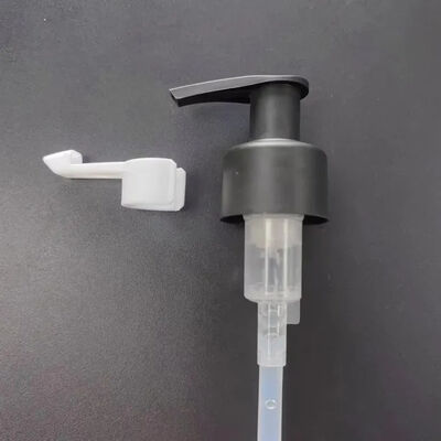 Großhandel 20/410 24/410 Ölpumpe Weiß PP Kunststoff Clip Lock Make-up Remover Lotion Pump mit langem Clip