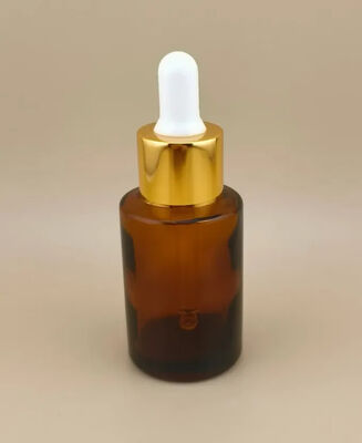 Neues Design klares braunes glattes rundes Tropffflasche für Essence