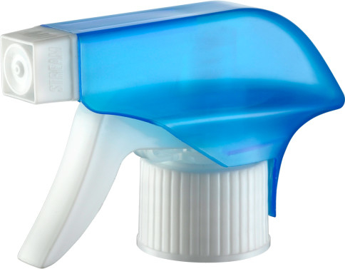 Klarer blauer Triggerpumpen-Sprüher der Farbe28mm Dosierungs-0.85cc, Schaum-Auslöser