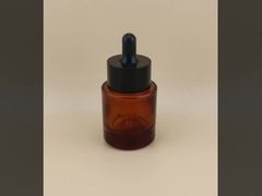 Zartes Design Schwarze kleine Glas-Tropfflasche für Gesichts-Essenz