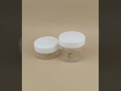 Hautpflege Klar Plastikcreme-Glas mit Schraubdeckel und Zertifizierung