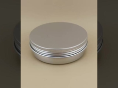 Personalisierte CRC Possible Big Silvery Aluminium Case mit Schraubkappe für Kosmetik