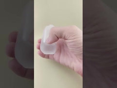 Runde Ecke Dicke Sohle Klare Glasflasche für Foundation