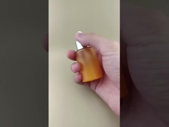 Neues Design, allmähliche Veränderung, orangefarbene, gerippte Tropfflasche K-GBL30 für Essenz