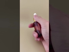 Neues Design, hellbraune, gerippte Tropfflasche K-GBL30 für Essenz