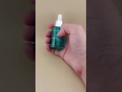 Neues Design, klares, cyanfarbenes, glattes Tropffläschchen K-GBL30 für Essenz