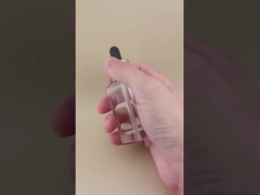 Zarte, klare, glatte, kleine quadratische Tropfflasche für Lotion