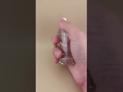 Delikates Design Klar glatte kleine Quadrat-Tropffflasche für Essenz