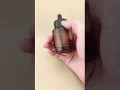 Zartes Design, klares braunes, glattes, rundes Tropffläschchen für Essenz