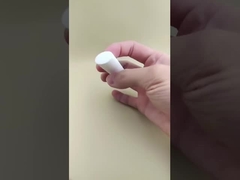 Weißes, kleines, ovales, glattes Lippenbalsam-Verpackung für Lippenstifte