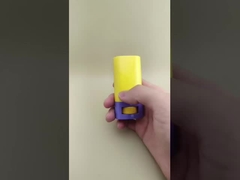 Gelb- und lila glatte Lippenbalsamverpackungen für Lippenstift