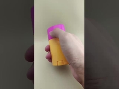 Orangener großer glatter Lippenbalsam-Verpackung mit pinkfarbenem Deckel 0802 für Lippenstifte