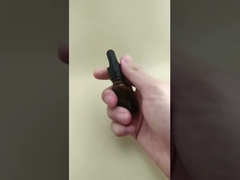 Zartes Design Mini Klare Braune Glatte Runde Tropfflasche für Hautpflege