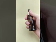 Zartes Design, mittelbraune, klare, glatte, runde Tropfflasche für Hautpflege