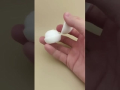 Weiße Kunststoff-Kleine Kugelförmige Deckel für Kosmetikflaschen