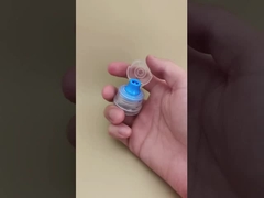 Schön gestaltet, durchsichtige, runde Plastikkappe für Hautpflegeflaschen