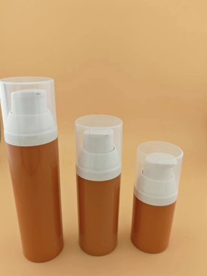 15 ml 30 ml 50 ml Plastikflasche mit klarem, luftlosem Pumpen für kosmetische Verpackungen