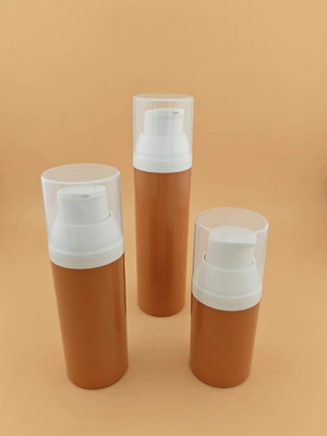 15 ml 30 ml 50 ml Plastikflasche mit klarem, luftlosem Pumpen für kosmetische Verpackungen