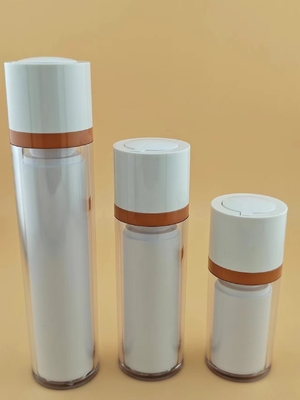 Großhandel Rotary Cosmetic Packaging Round Twist Up Hautpflege Luftlose Flasche