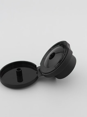 Schwarze 24 mm Flip-Lad 24-410 Flip-Top-Kappe aus Kunststoff für die Abgabe von Flaschen
