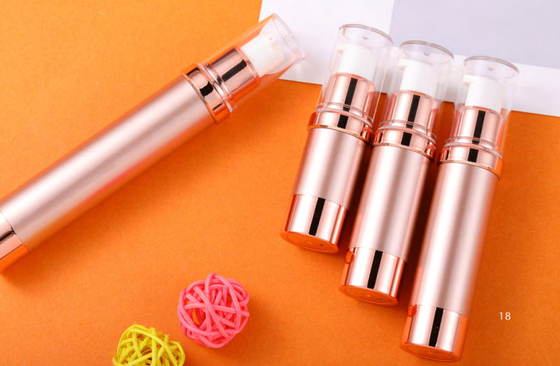 15 ml gefrorene Luftlose Pumpenflaschen Plastiklotion Pumpe Vakuum Reisetasche