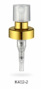 Praktische goldene, krummlose Parfümpumpe, K402-2 0,13cc Parfümsprühkopf