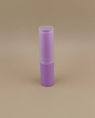 Lila kleine Lippenbalsamverpackung mit klarem Rippendeckel für Lippenstift