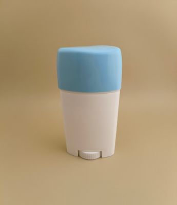 Weiße, große, glatte Lippenbalsam-Verpackung mit blauem Deckel 2308 für Lippenstifte