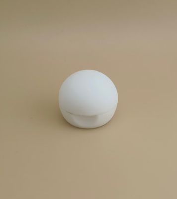 Weiße Kunststoff Kleine Glatte Matte Kugelförmige Deckel für Kosmetikflaschen