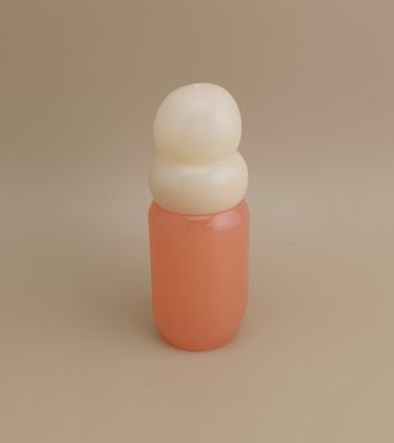 Rosa Glasflasche mit Reisweißkappe für Mädchenparfüm