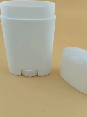 Weiß, Farbe Oval, Form PP, Kunststoff-Kosmetik-Deodorant-Stickflasche