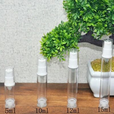 Tragbare Mini-Airless-Flasche mit Gummiboden für Kosmetika