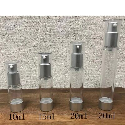 10 ml 15 ml Mini Luftlose Pumpenflasche PP Plastik Augenserum Creme Luftlose Flasche