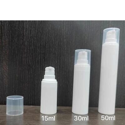 Weiß schwarz Serum Plastik 50 ml Luftlose Pumpe Flasche PP zum Verkauf
