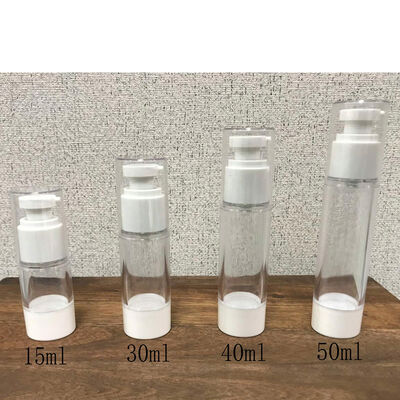 15 ml, 30 ml, 40 ml, 50 ml, kosmetische Airless-Flasche, Körpercreme, luftdichte Airless-Pumpflasche
