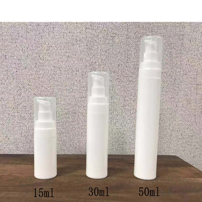 30 ml PP Kunststoff Rundzylinder Luftlose Flasche Klarkappe PP Luftlose Pumpe Hautpflege