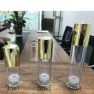 Airless-Lotion-Pumpflasche, Serum, kein DIP, Tubenspender, transparente Kosmetikverpackung, nachfüllbar