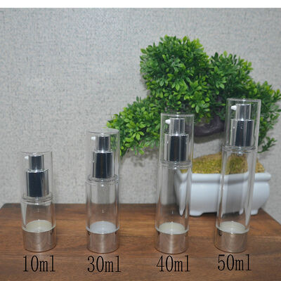 Neues Design Verpackung 15ml 30ml 40ml 50ml PP Kosmetische Luftlose Flasche Körpercreme Luftdichte Luftdichte Pumpflasche