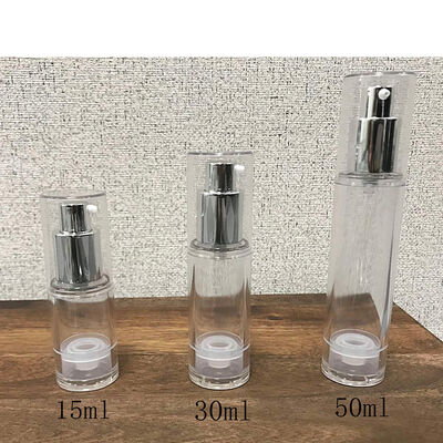 Airless-Lotion-Pumpflasche, Serum, kein DIP, Tubenspender, transparente Kosmetikverpackung, nachfüllbar