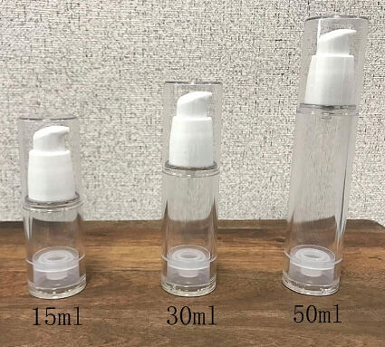 Neu gestaltete braune tragbare Plastikflasche ohne Luft und Reisekomfort mit weißer Abdeckung