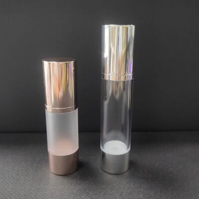 Rose Gold Silber 30 ml 50 ml Airless Lotion Pump Glasflasche 30 ml Twist Airless Pumpflasche