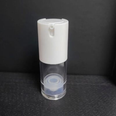 Kosmetische Verpackung, 30 ml, Airless-Pumpflasche, weiße Plastikflasche, Lotionspumpe, PP-Flasche