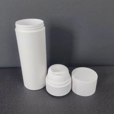 Sonnenschutzcreme-Behälter, 30 ml, Quetschpumpe, Sonnenschutzflasche, Kosmetik, Eiform, Kunststoff, individuell, leer, Sonnenschutz, weiß