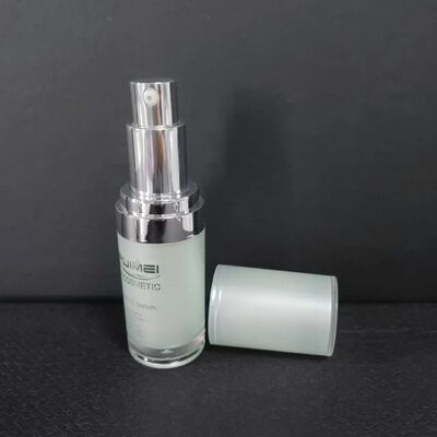 Sonnenschutzcreme-Behälter, 30 ml, Quetschpumpe, Sonnenschutzflasche, Kosmetik, Eiform, Kunststoff, individuell, leer, Sonnenschutz, weiß