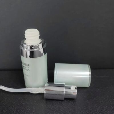 Kostenlose Probe, weiß, 30 ml, PCR-Airless-Pumpflasche, Kosmetik, PP-Airless-Lotion-Pumpflasche aus Kunststoff, Garrafa Sem Ar