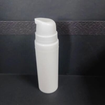 Kostenlose Probe, weiß, 30 ml, PCR-Airless-Pumpflasche, Kosmetik, PP-Airless-Lotion-Pumpflasche aus Kunststoff, Garrafa Sem Ar