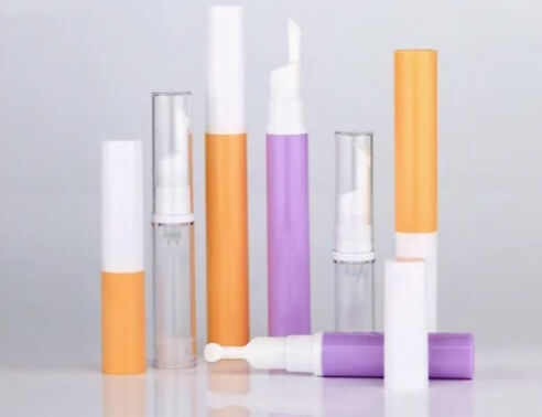 Plastiklotionspumpe Luftlose Vakuumflasche mit Pumpendeckel Kosmetische Verpackung K18-2 5ml 10ml 12ml 15ml